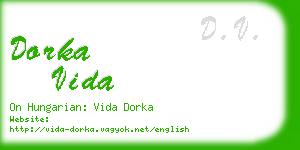 dorka vida business card